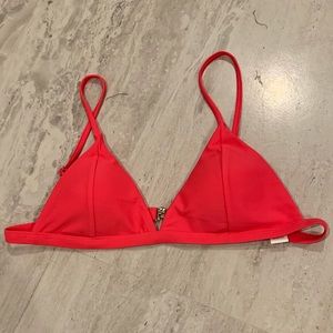 Neon Pink 36A Adjustable Strap Triangle Bikini Top